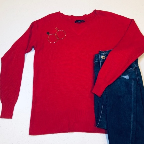 American Eagle Outfitters Sweaters - AE Red Lightweight Sweater